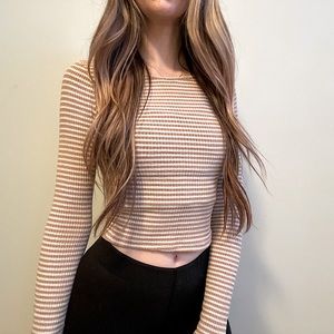 Striped long sleeve shirt